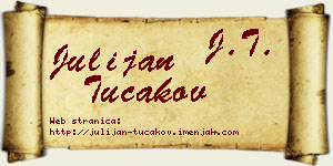 Julijan Tucakov vizit kartica